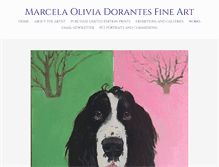 Tablet Screenshot of marceladorantesfineartstudio.com